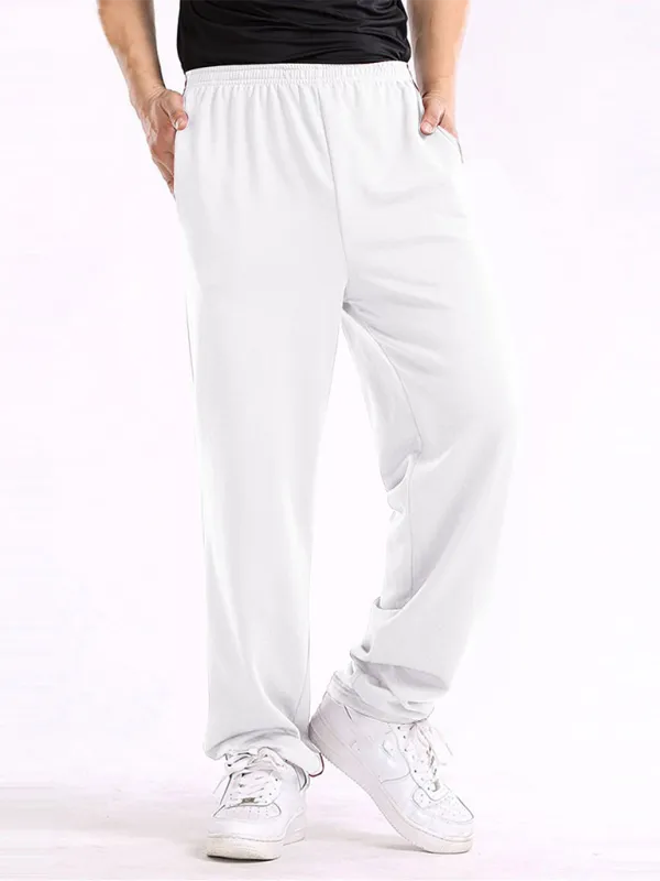 TEEK - Mens Straight Solid Color Loose Trousers