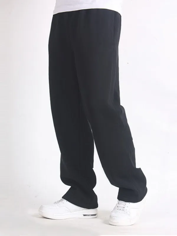 TEEK - Mens Straight Solid Color Loose Trousers