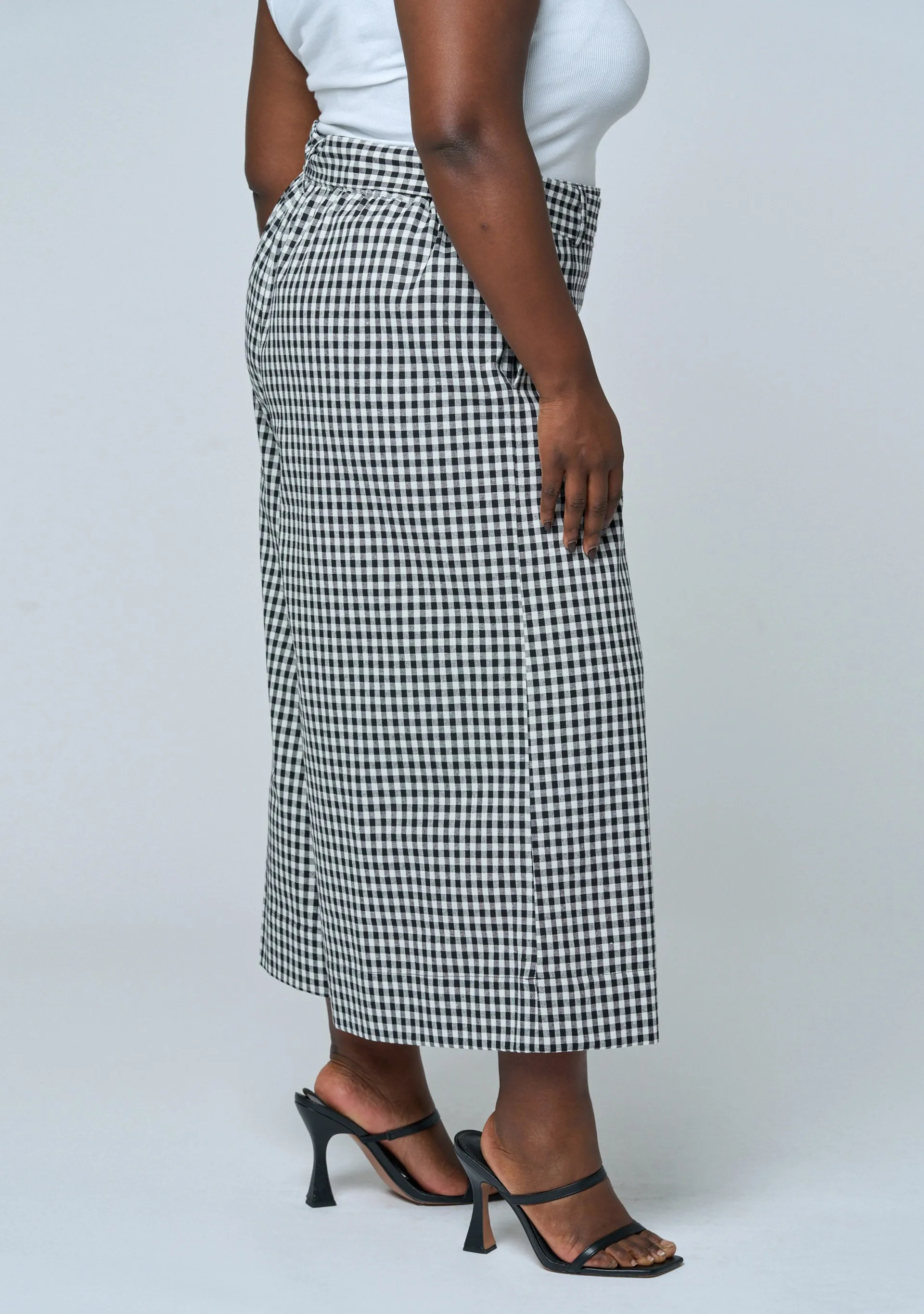 Under Pressure Gingham Wide Leg Pant