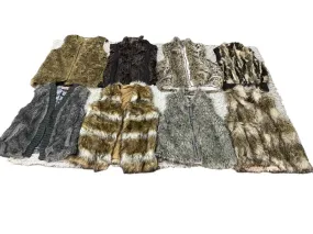 Y2k 2024 - European Bale Fur Vests Mixed - 14 Pcs