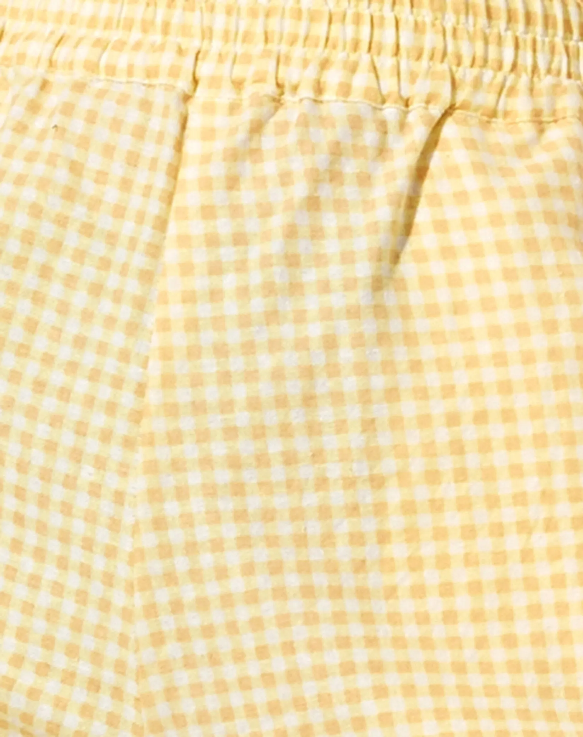 Yara Trouser in Lemon Gingham Yellow