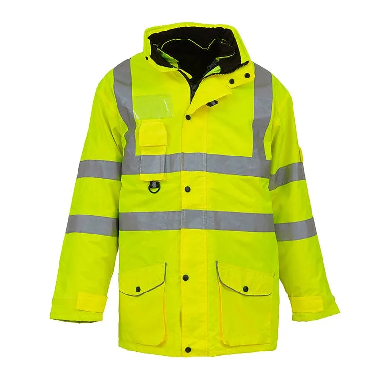 Yoko Hi Vis Multi-Function 7-in-1 Premium Waterproof Coat