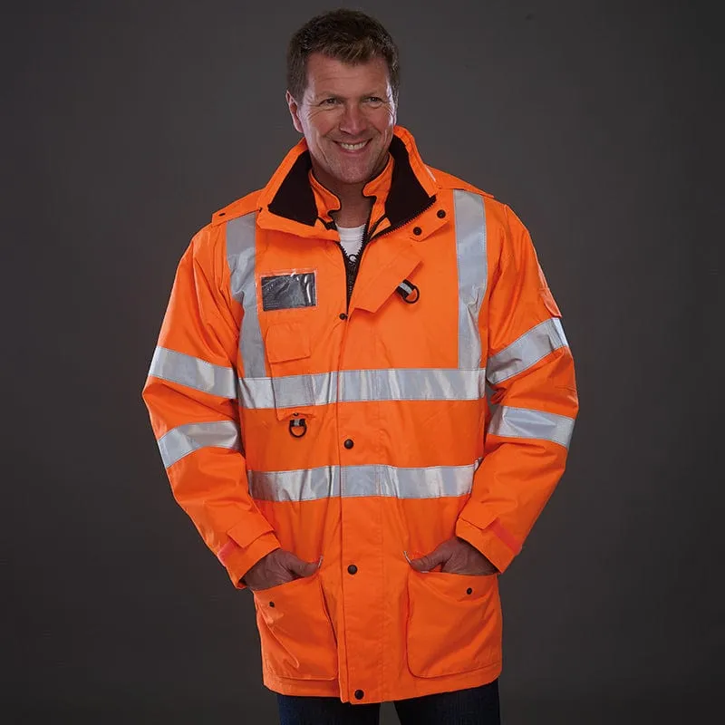 Yoko Hi Vis Multi-Function 7-in-1 Premium Waterproof Coat